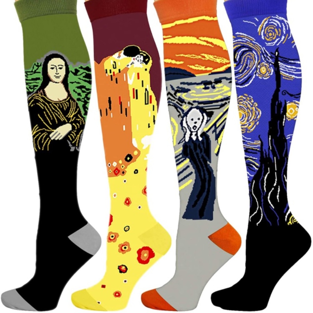 Women/men/unisex Stylish Art Compression Socks